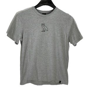 Drake OVO October's Very Own‎ men's Size Large grey owl 100% cotton t-shirt